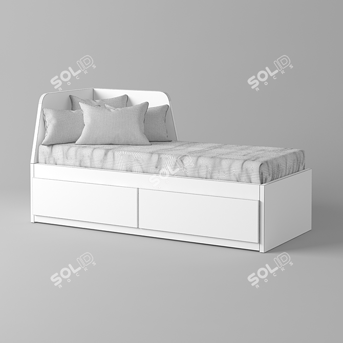 IKEA FLEKKE Kids Bed 3D model image 2