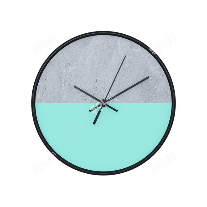 Seaside Serenity Wall Clock 3D model image 1