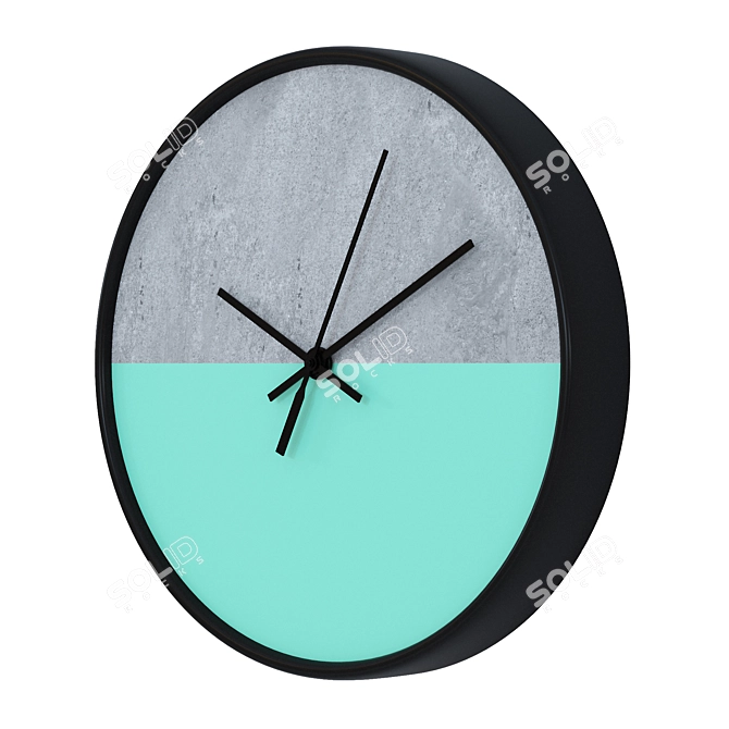 Seaside Serenity Wall Clock 3D model image 2