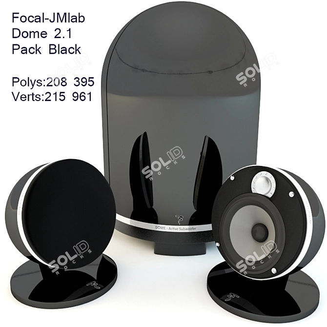 Focal Dome 2.1 Pack: Immersive Sound 3D model image 1