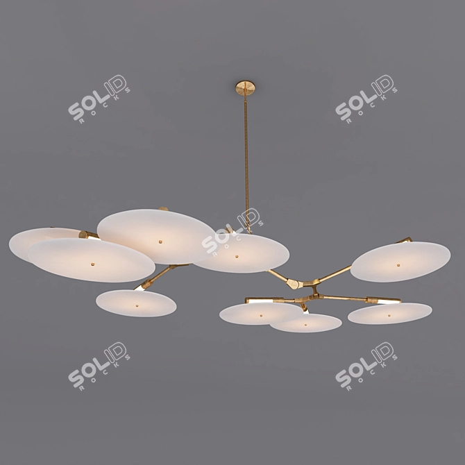 Elegance in Illuminate: Ceiling Lamp 01 3D model image 1