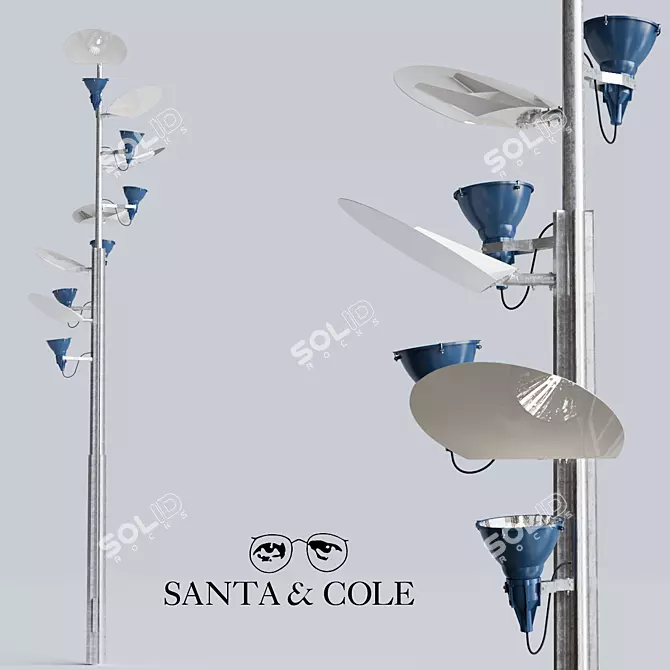 Elegant Streetlight by SANTA & COLE 3D model image 2
