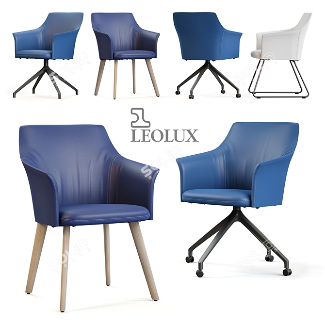 Elegant Leolux Mara Chair 3D model image 1