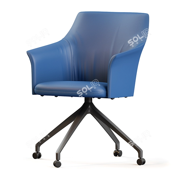 Elegant Leolux Mara Chair 3D model image 2