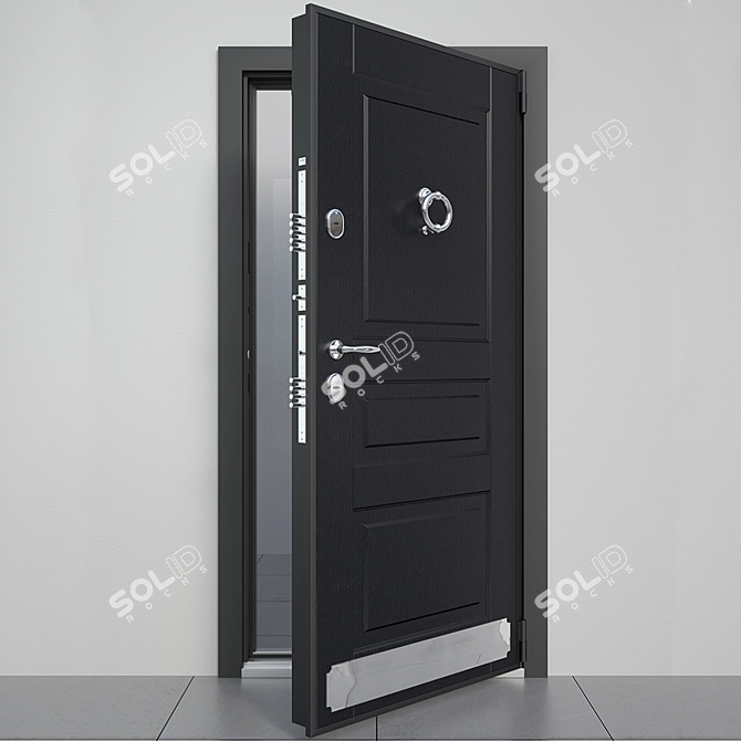 Ultimate Entry Door with Hammer 3D model image 1