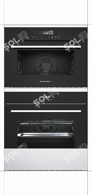 Title: Barazza Microwave & Ovens Set 3D model image 2