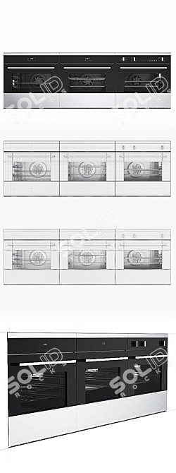 Title: Barazza Microwave & Ovens Set 3D model image 3