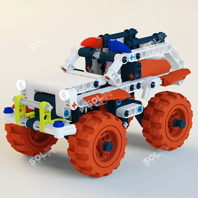 Ultimate LEGO Technic 4x4 Crossover 3D model image 1