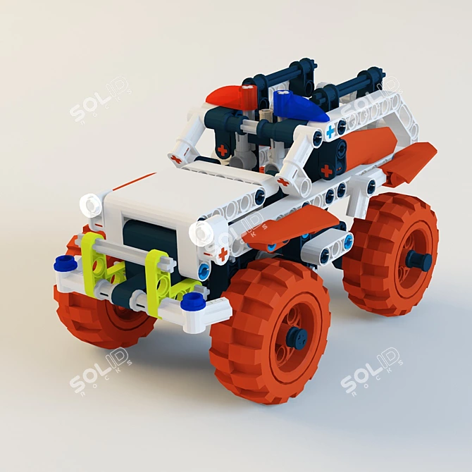 Ultimate LEGO Technic 4x4 Crossover 3D model image 2