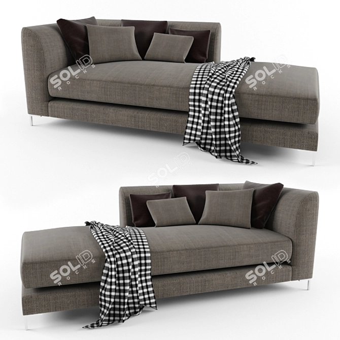 Modern Picasso Couch 3D model image 1