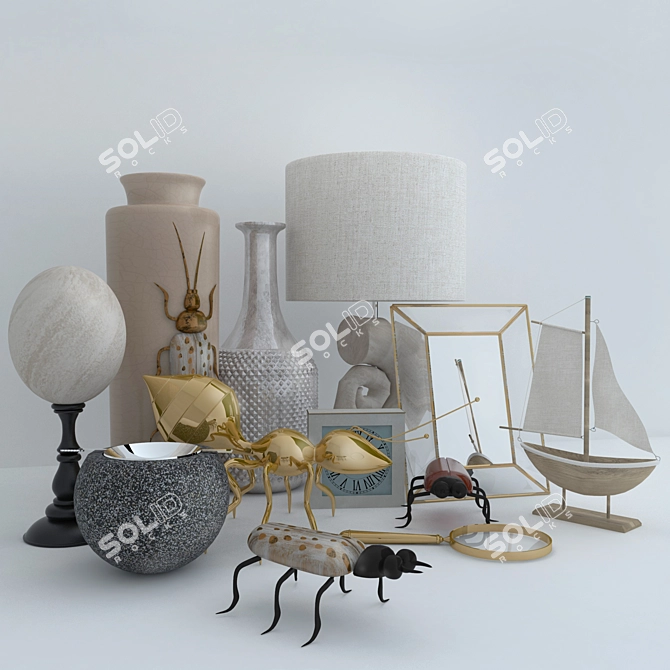 Elegant Zara Home Collection 3D model image 1