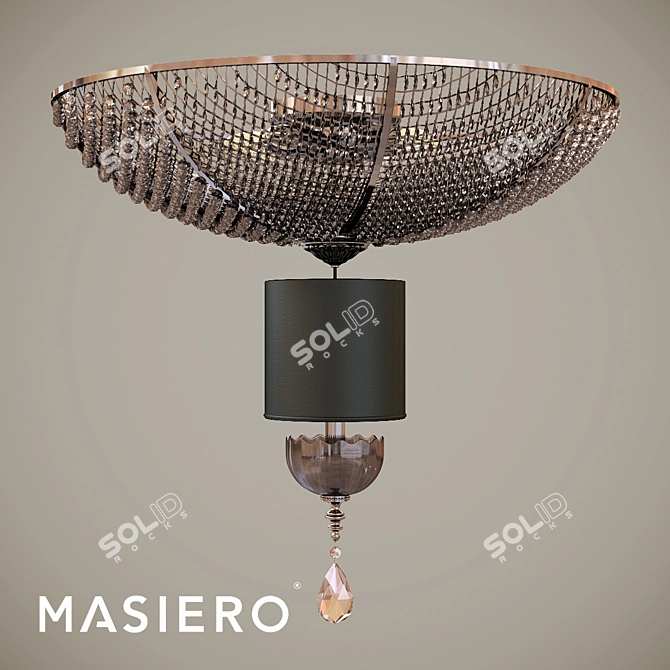 Elegant Masiero Nuare Pendant Light 3D model image 1