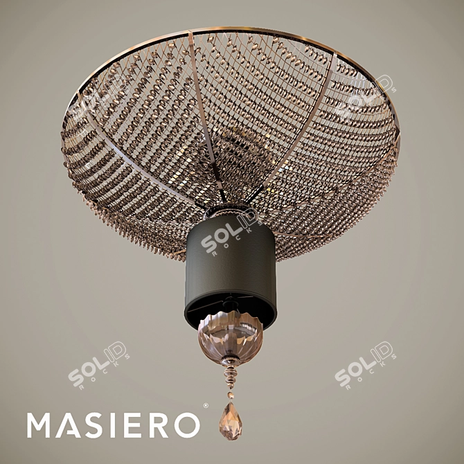 Elegant Masiero Nuare Pendant Light 3D model image 2