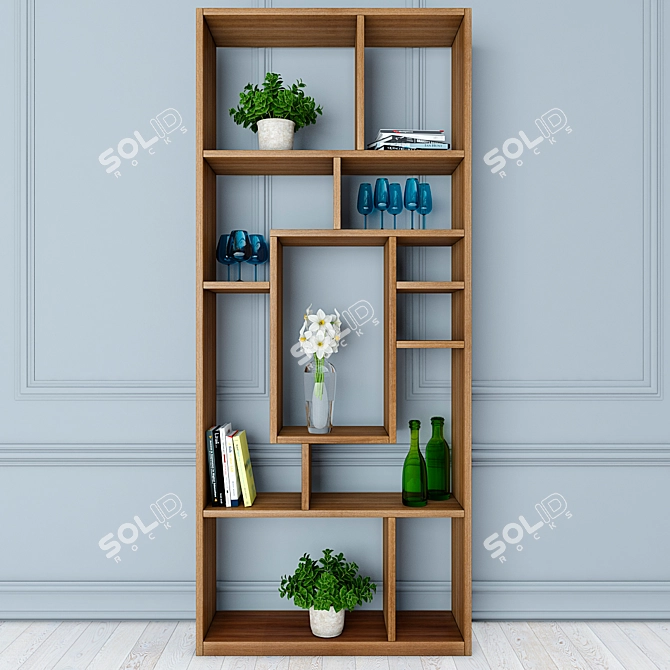 KARE Attento Shelf: Stylish and Versatile 3D model image 1