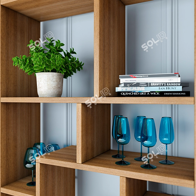 KARE Attento Shelf: Stylish and Versatile 3D model image 2