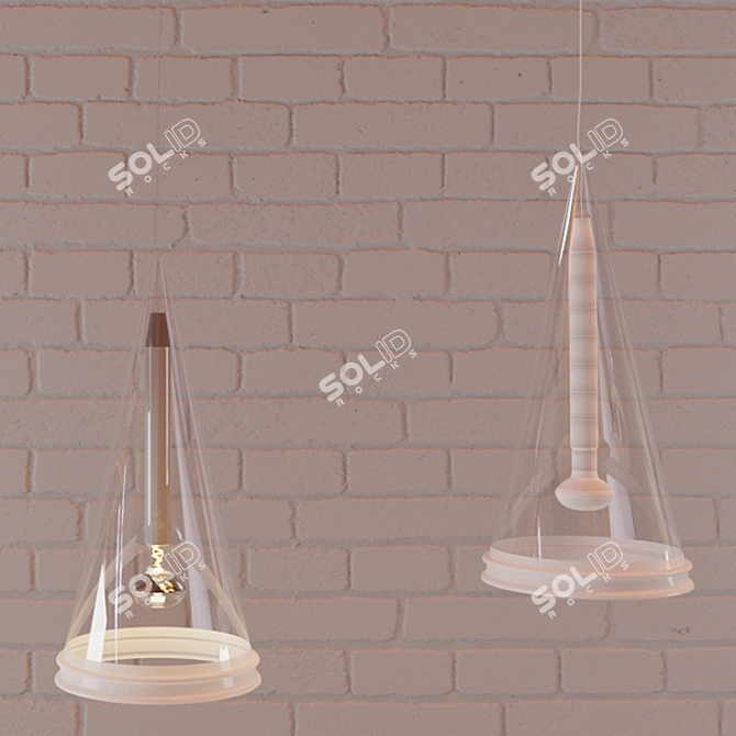 Elegant Flos Fucsia Pendant Lamp 3D model image 3