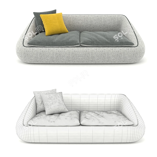 Alf DaFre Bamboo Sofa & Chair 3D model image 3