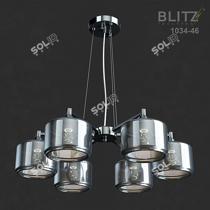 German Blitz Chandelier | Model 1034-46 3D model image 1