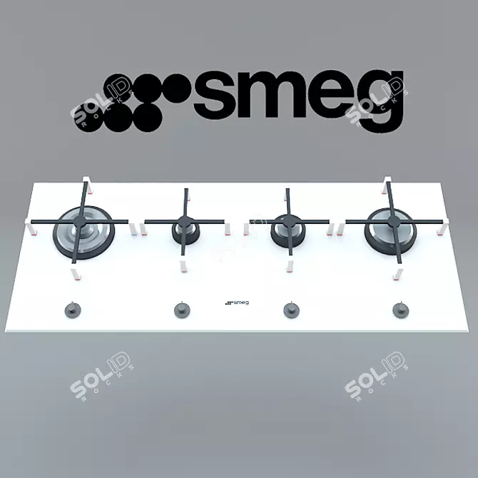 Modern Gas Hobs: Sleek Design 3D model image 1