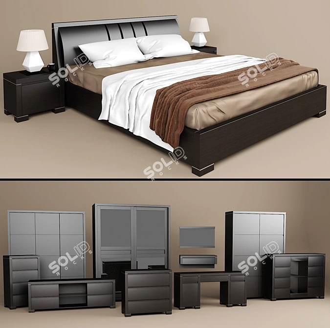 Elegant Buczynski Meble Furniture Set 3D model image 1