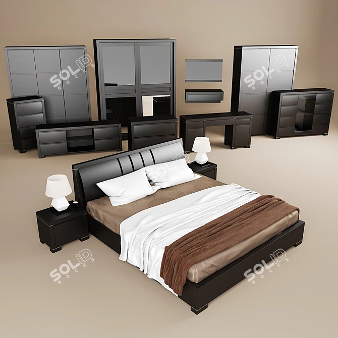 Elegant Buczynski Meble Furniture Set 3D model image 2