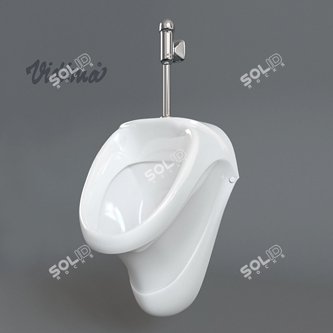 Compact Vidima Urinal for Small Spaces 3D model image 1