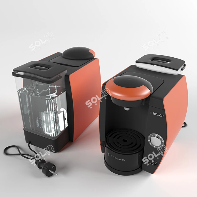 Bosch TAS 4014: Stylish & Functional Coffee Machine 3D model image 2