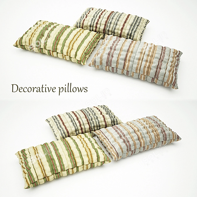 Cozy Cushion Collection 3D model image 1