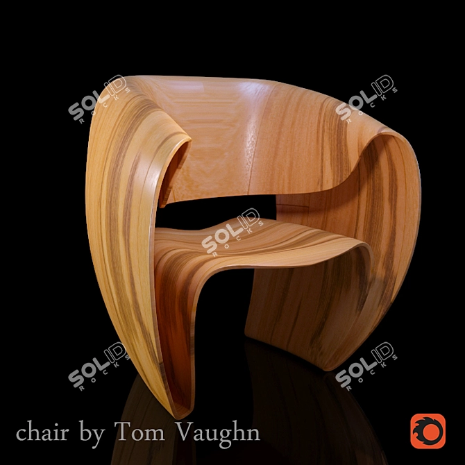 Elegant Chair by Tom Vaughn 3D model image 1