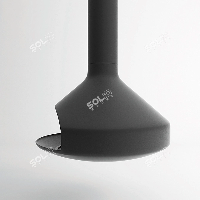 Sleek Ergofocus Fireplace 3D model image 2