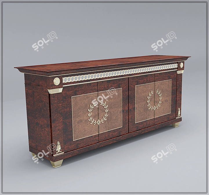 Luxury Turri Dresser: Arcade Plus 3D model image 1