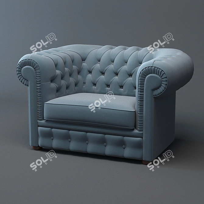Modern Chelsi Armchair: Stylish & Comfortable 3D model image 2