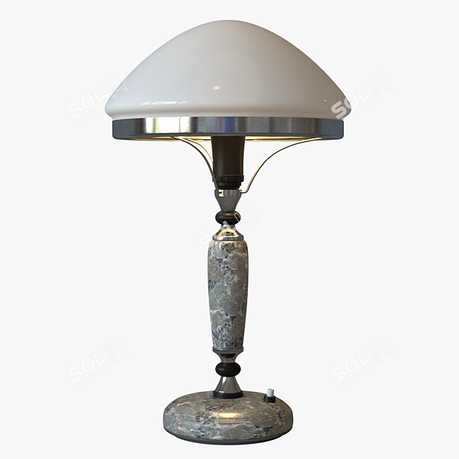 Modern Marble Table Lamp 3D model image 1