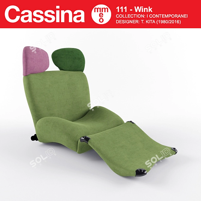 Sleek Cassina Wink Chair 3D model image 1