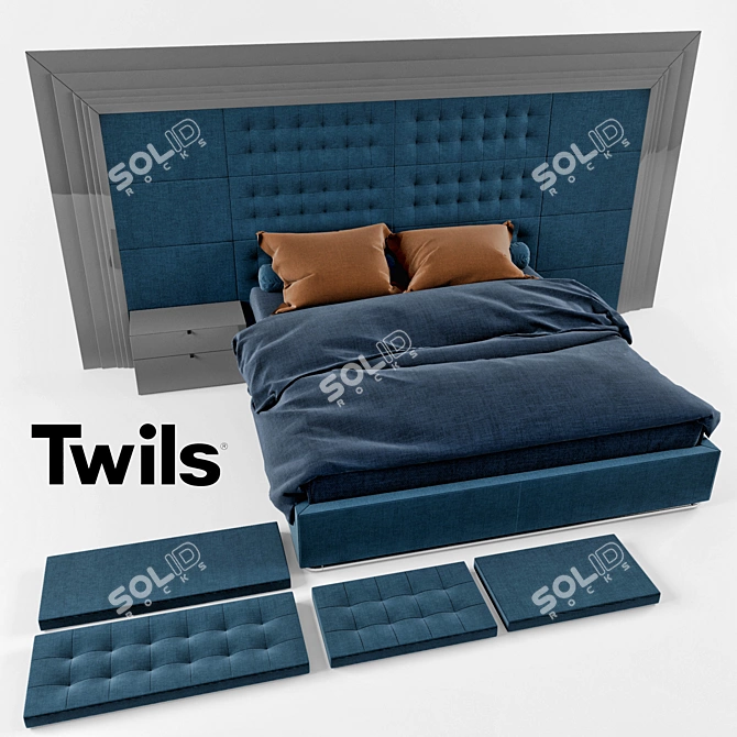 Elegant Wall Paneling: Twils Marlene 3D model image 1