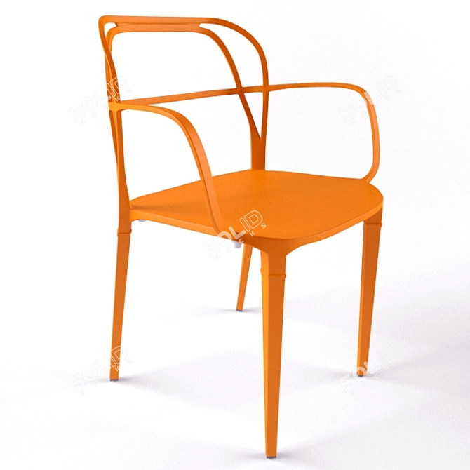 Elegant INTRIGO 3715 Chair 3D model image 1