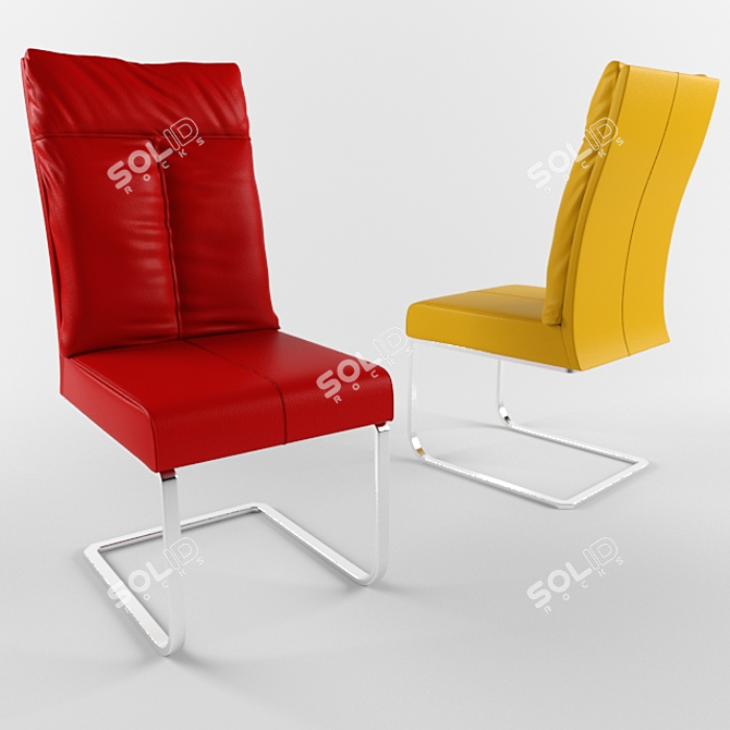 Stylish ITALGRUPPO KURT Chair 3D model image 1