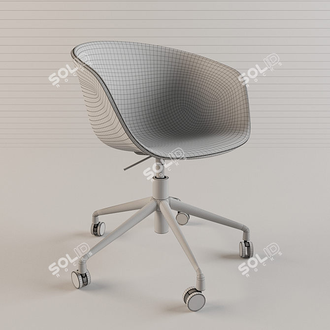 Adjustable Hay AAC52 Chair 3D model image 2