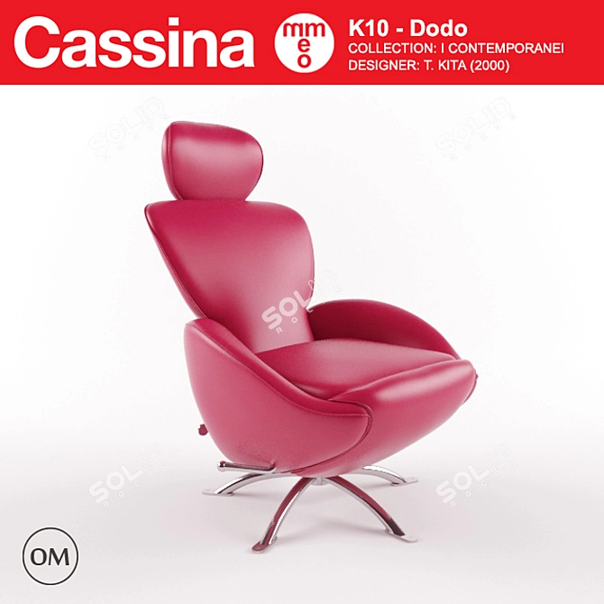 Elegant Cassina Dodo K10 Sofa 3D model image 2