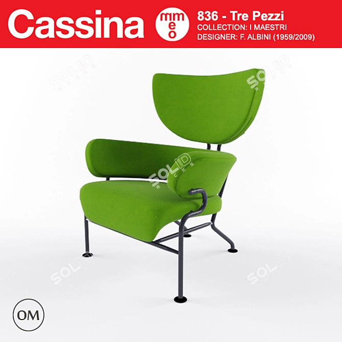 Cassina Albini Design Classic 3D model image 1