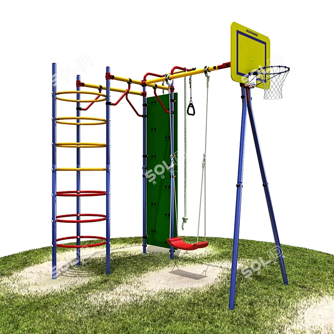 Urban Playzone: All-in-One Outdoor Fun 3D model image 2