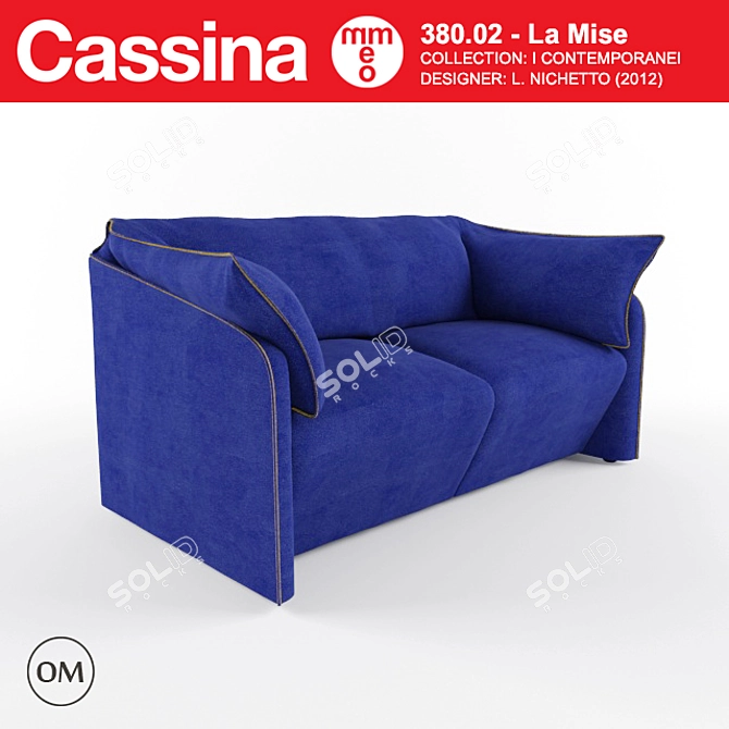 Elegant Cassina La Mise Sofa 3D model image 1