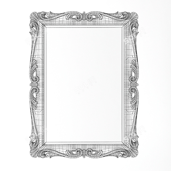 Elegant Modenese Gastone Mirror 3D model image 2