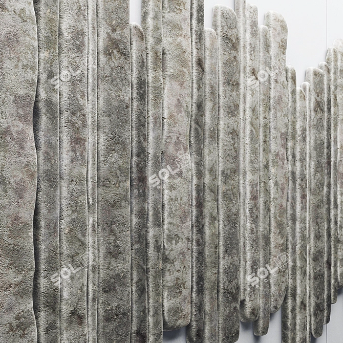 Stone Line Panel: High-Quality 3D Max Texture 3D model image 2
