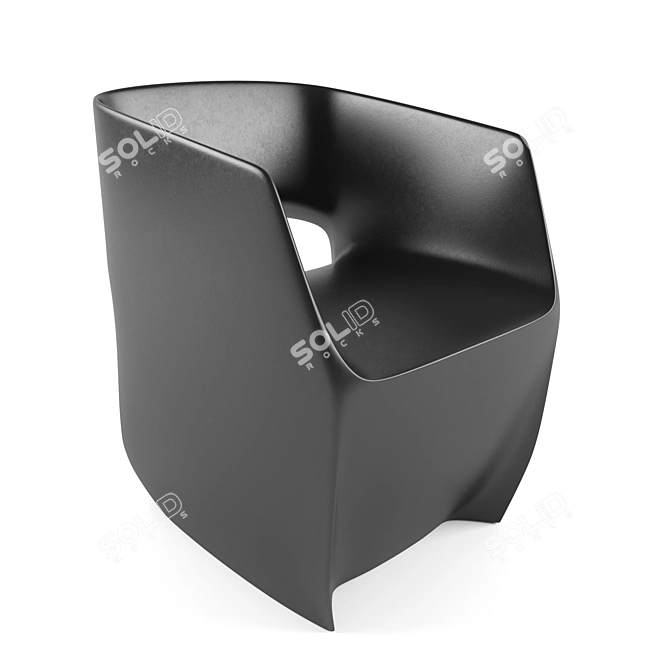 M114 OM Plastic Chair - Modern and Comfortable 3D model image 1