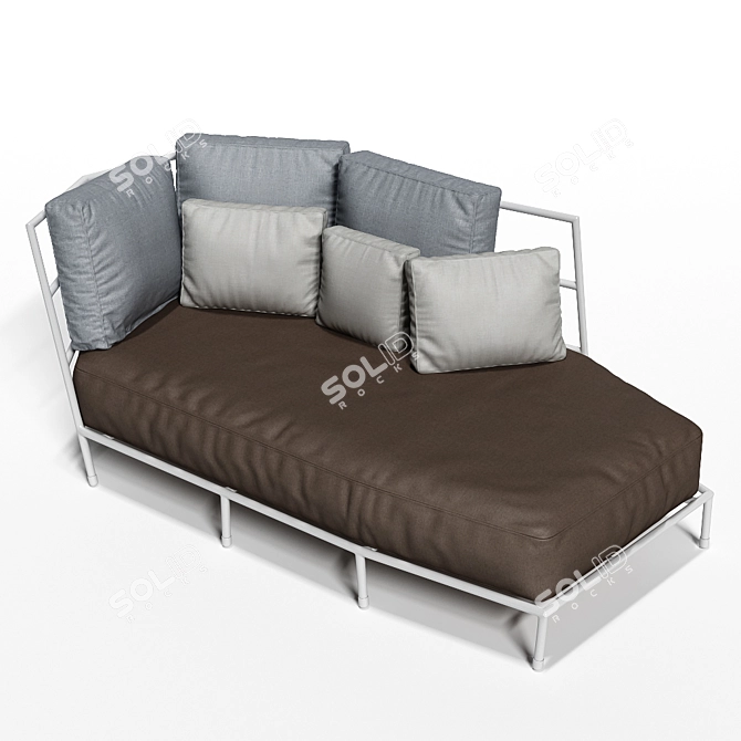 Dehors 373 o: Stylish Outdoor Sofa 3D model image 1