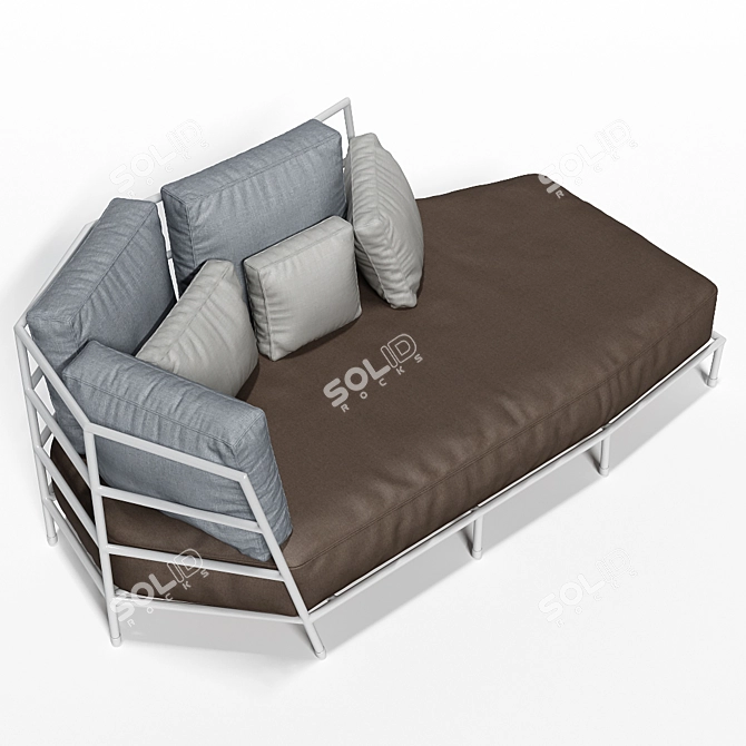 Dehors 373 o: Stylish Outdoor Sofa 3D model image 3