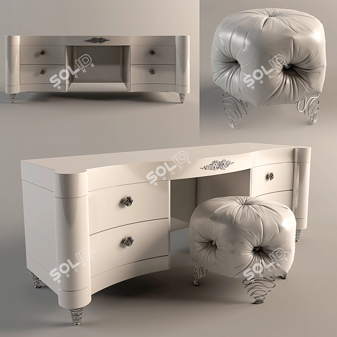 Elegance Vanity Set 3D model image 1