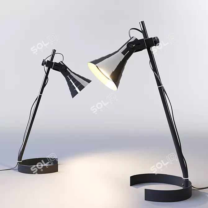 Lagra Desk Lamp - Sleek and Modern 3D model image 1