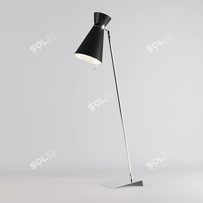 Elegant Heathfield "Tibro" Coat Stand 3D model image 1